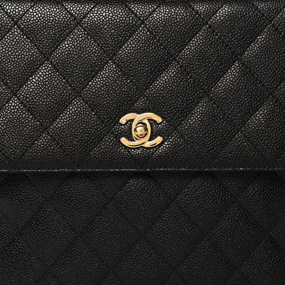 Chanel Caviar Quilted Jumbo Kelly Flap Black 10 of 12