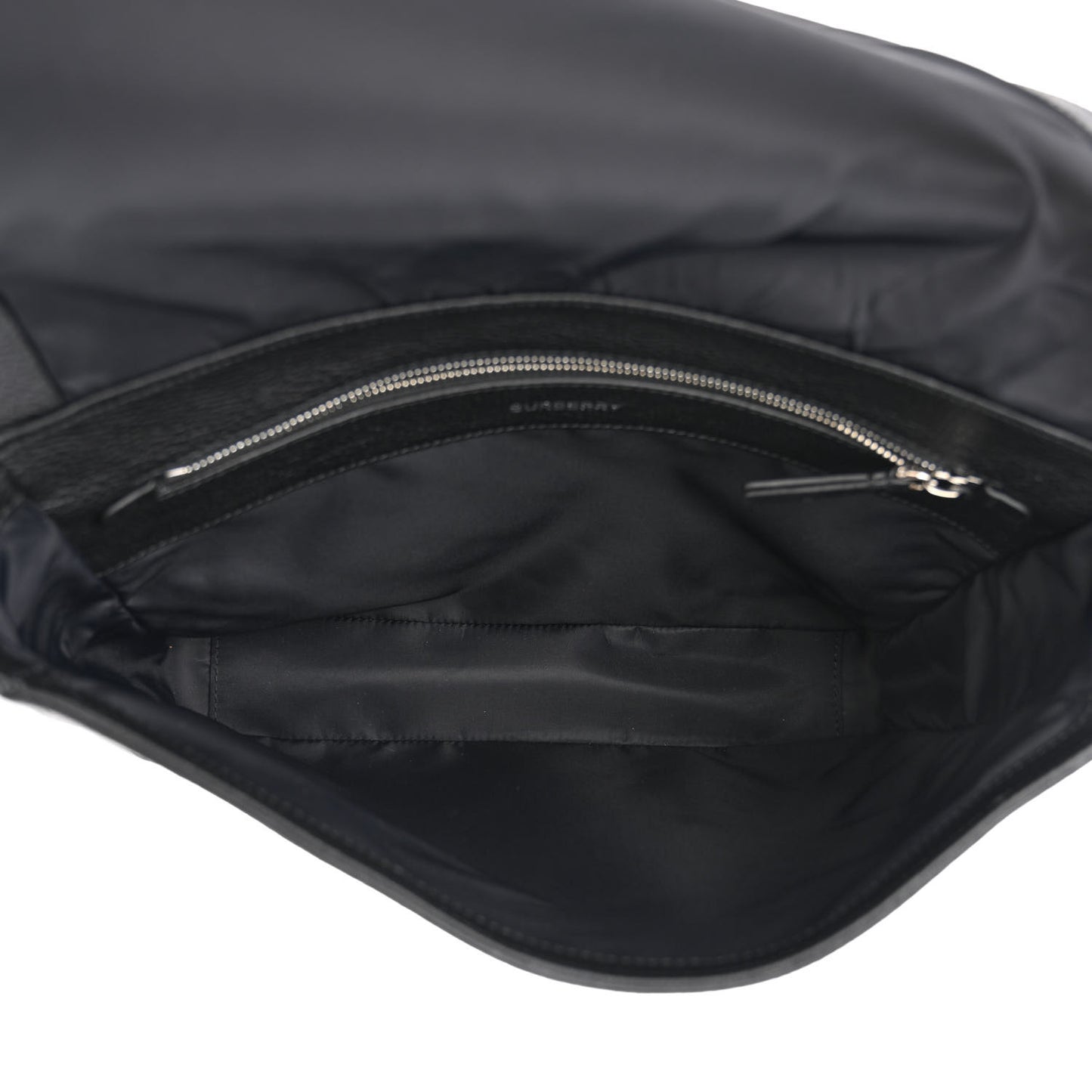 Grainy Calfskin Embossed Bruno Messenger Black