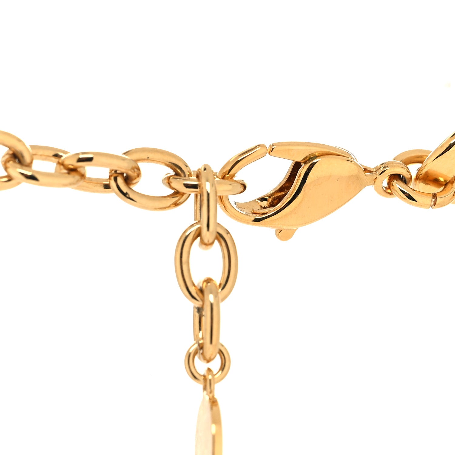 Christian Dior Metal Danseuse Etoile Chain Choker Necklace Gold 4 of 5