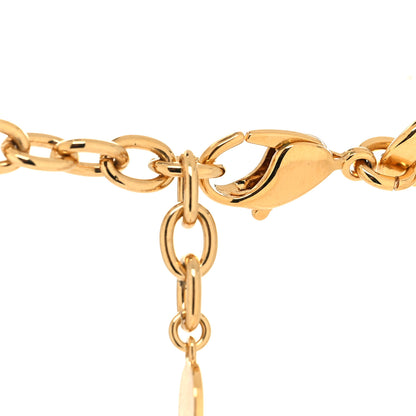 Christian Dior Metal Danseuse Etoile Chain Choker Necklace Gold 4 of 5