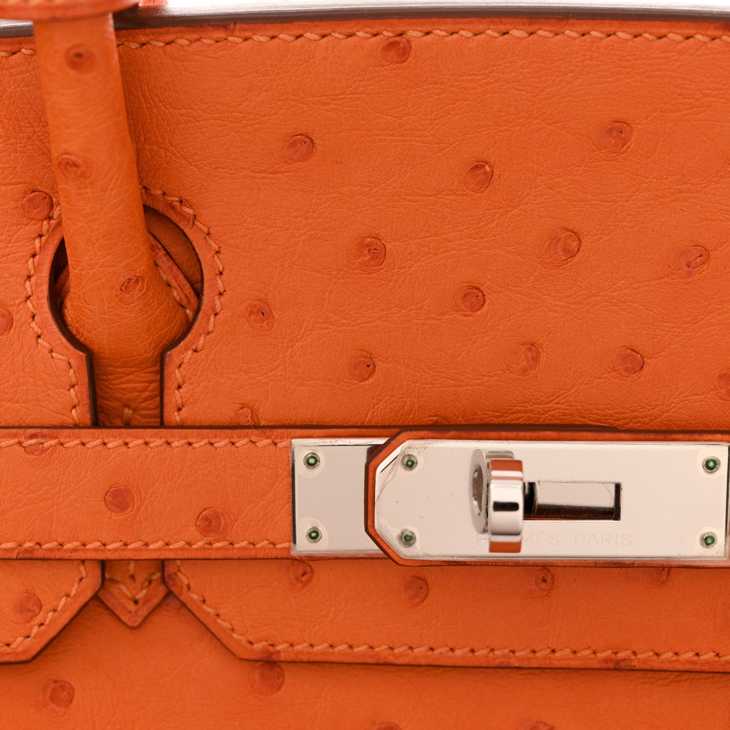 Ostrich Birkin 30 Orange