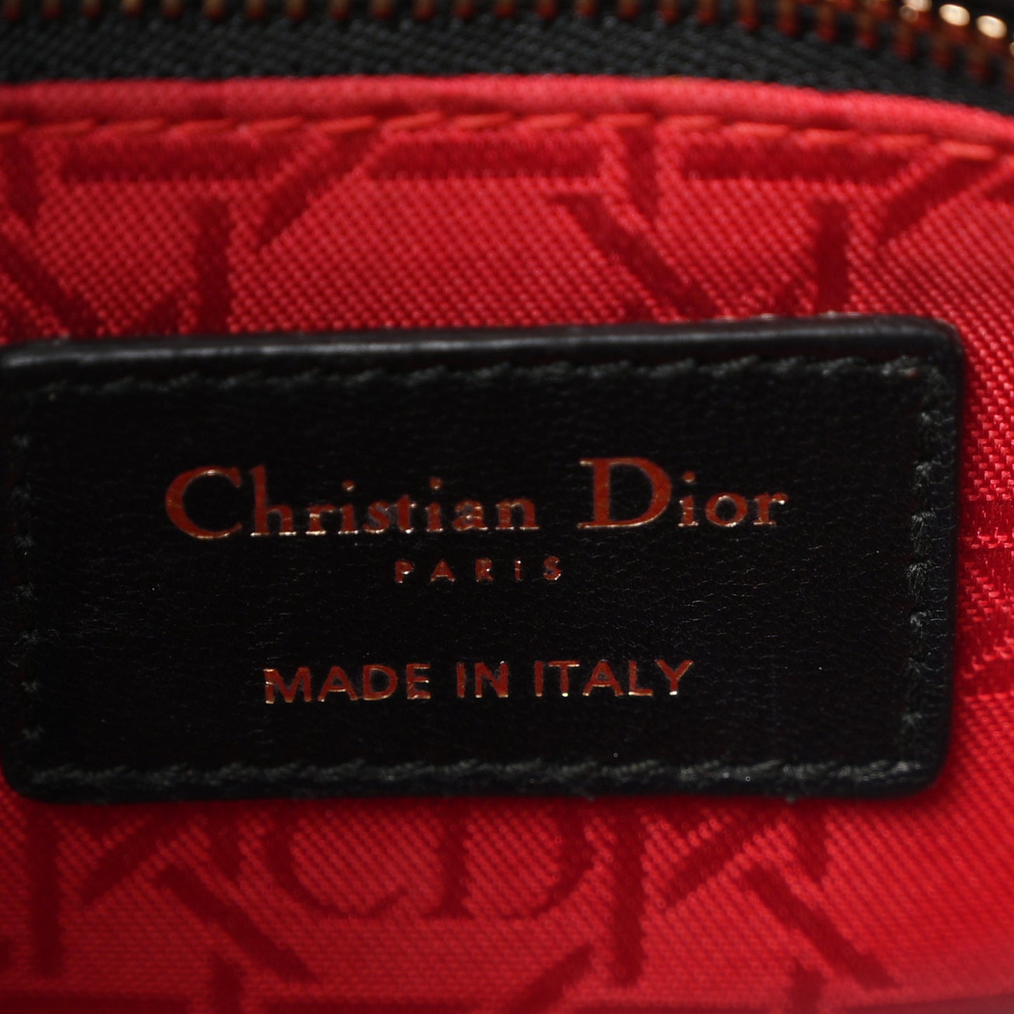 Lambskin Cannage Small Lucky Badges My Lady Dior Black