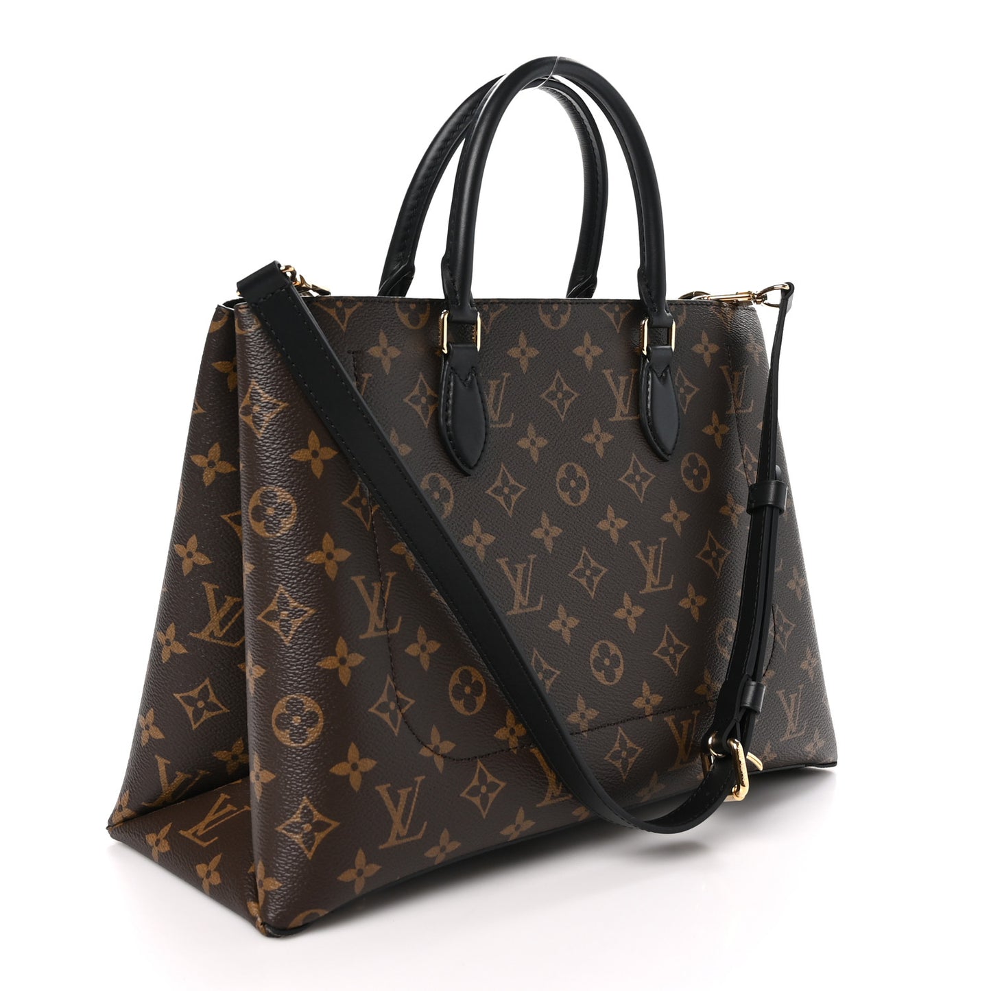 Monogram Flower Tote Black