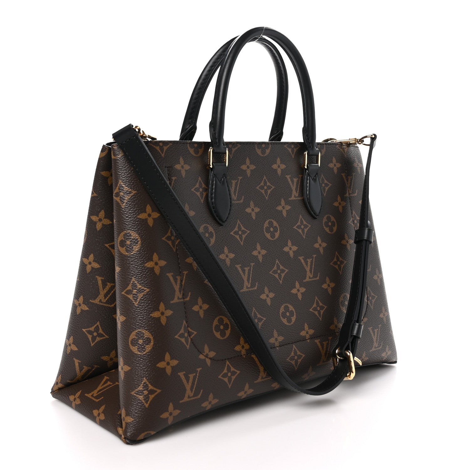 Louis Vuitton Monogram Flower Tote Black 3 of 11