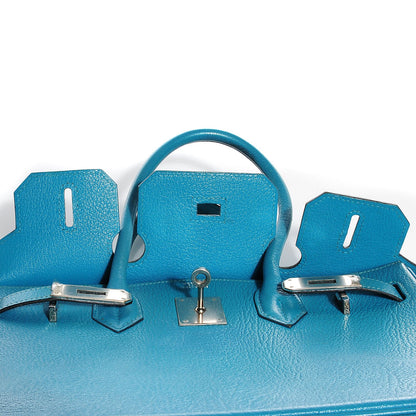 Hermes Chevre de Coromandel Birkin 30 Turquoise 20 of 28
