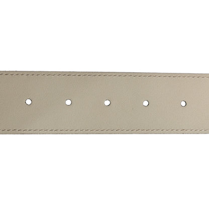 Gucci Calfskin Double G 40mm Belt 80 32 Mystic White 4 of 5
