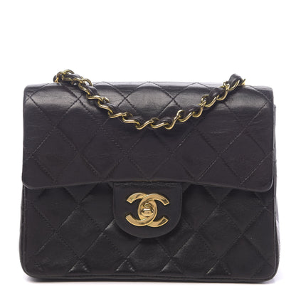Chanel Lambskin Quilted Mini Square Flap Black 1 of 11