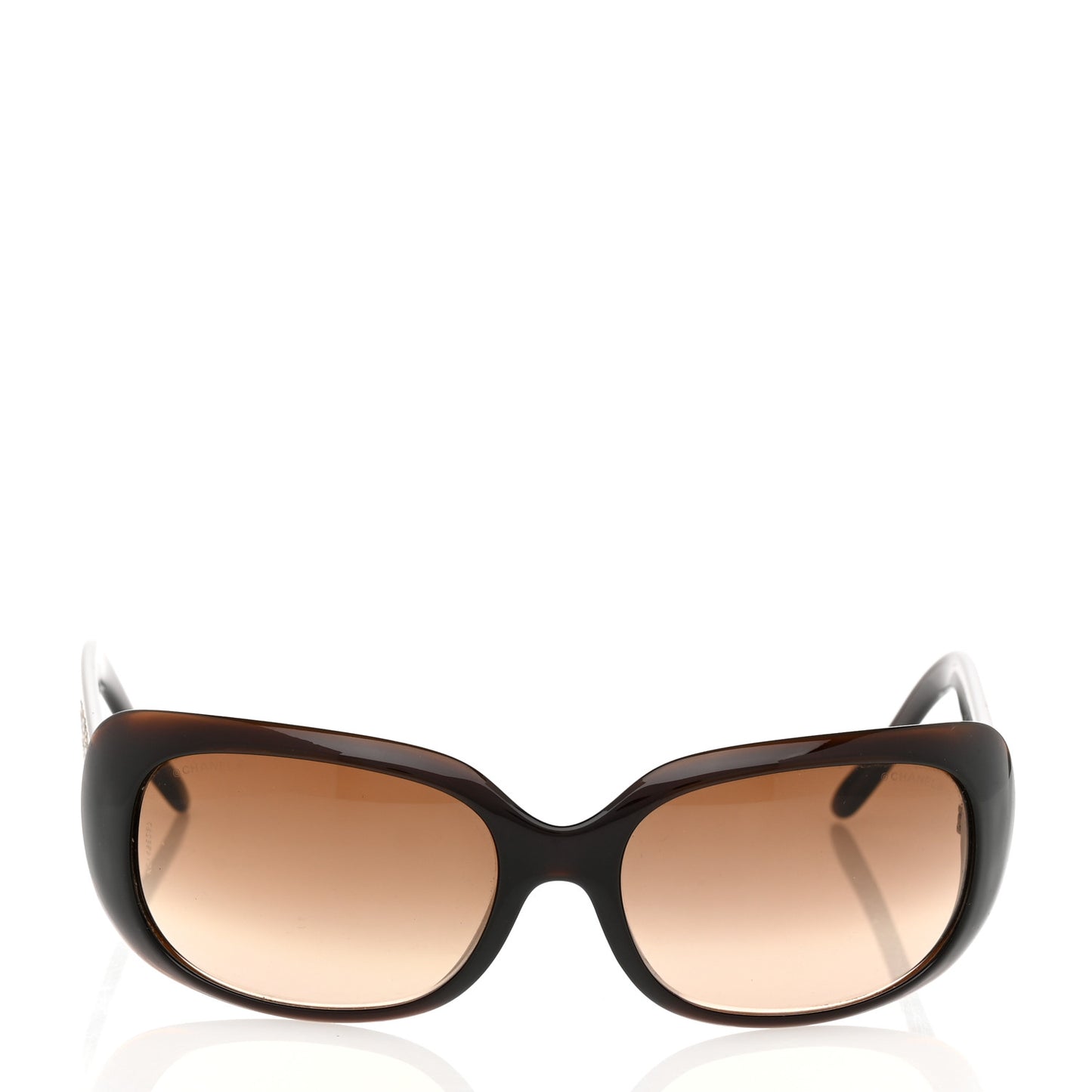 Crystal CC Logo Sunglasses 6026-B Brown