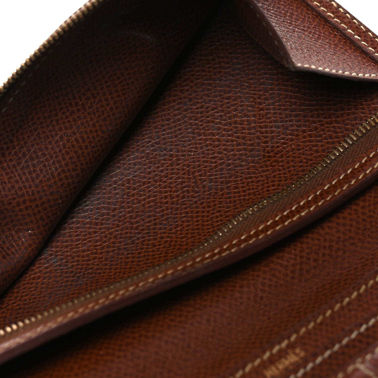 Hermes Courchevel Bearn Gusset Wallet Gold 10 of 13