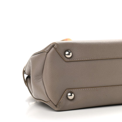 Burberry Derby Calfskin House Check Small Banner Tote Pale Taupe 10 of 15