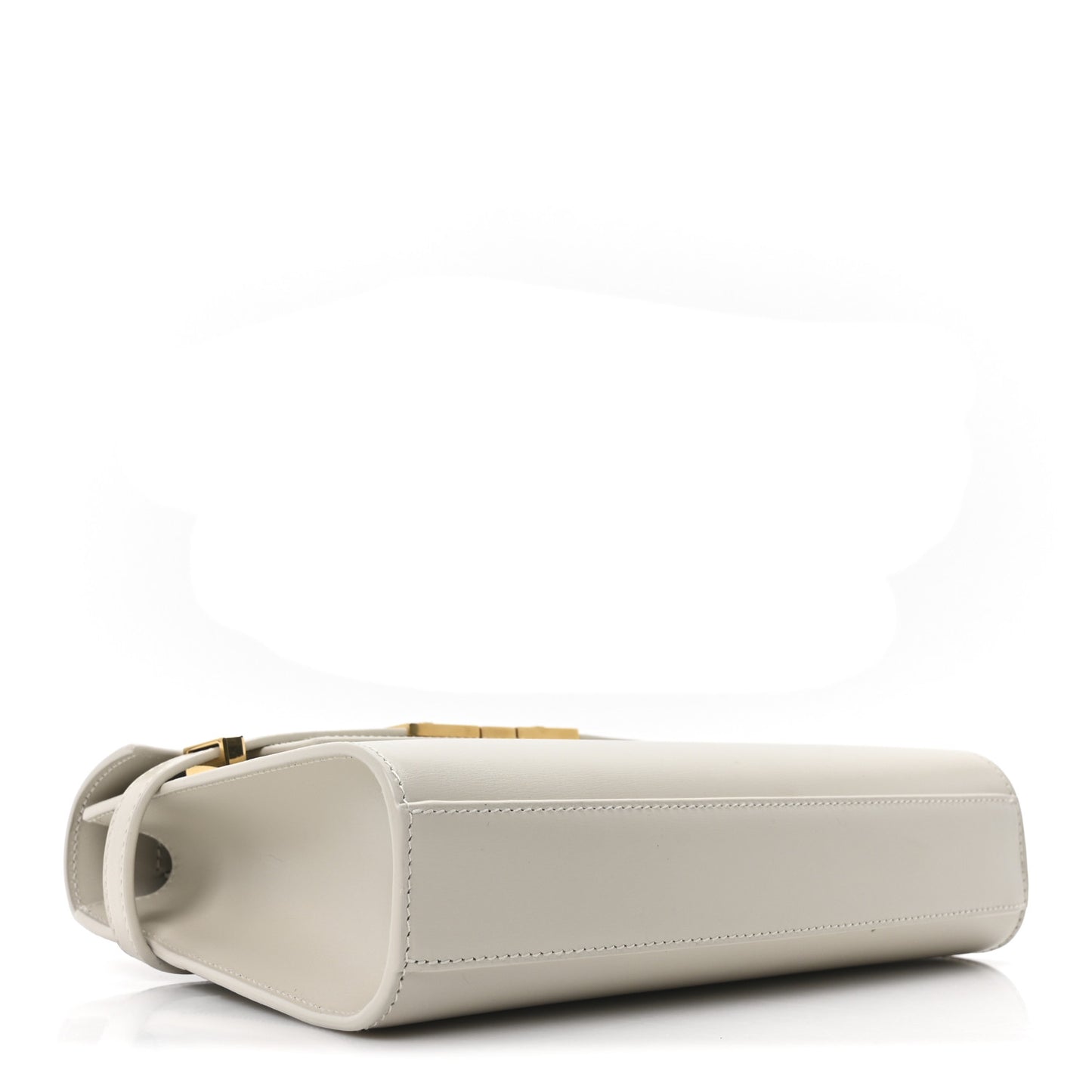 Smooth Calfskin Small Manhattan Baguette  Crema Soft