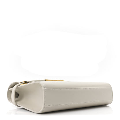 Saint Laurent Smooth Calfskin Small Manhattan Baguette  Crema Soft 4 of 10