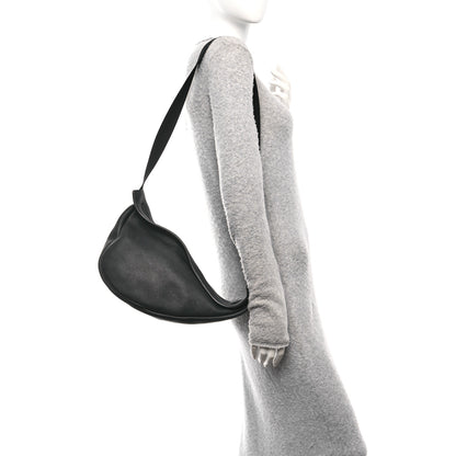 The Row Grained Calfskin Large Slouchy Banana Bag Black 2 of 10