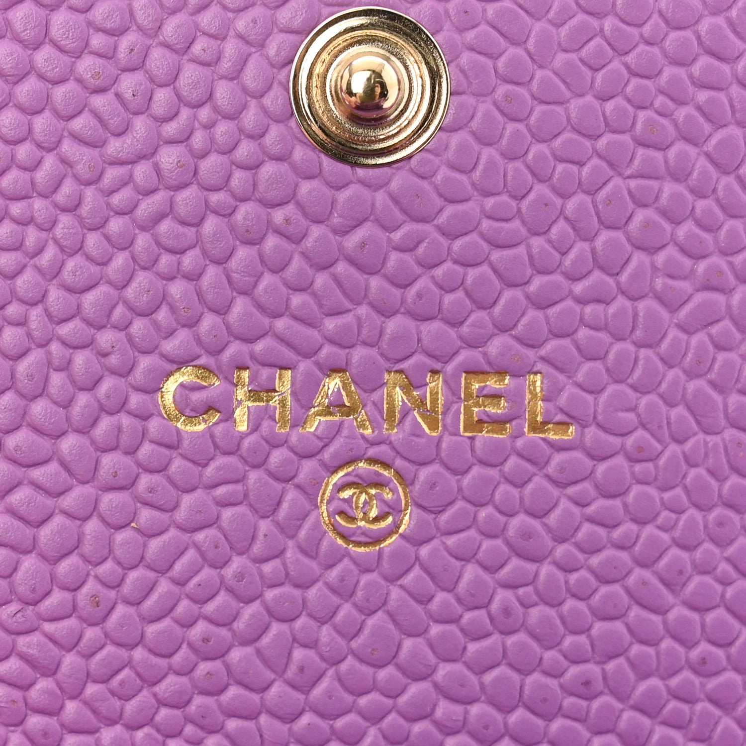 Chanel Caviar Quilted Boy Flap Card Holder Purple 7 of 10
