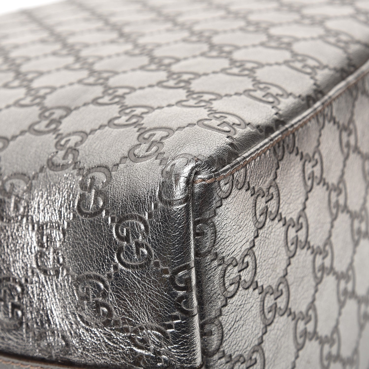 Gucci Metallic Guccissima Hobo Silver 11 of 12