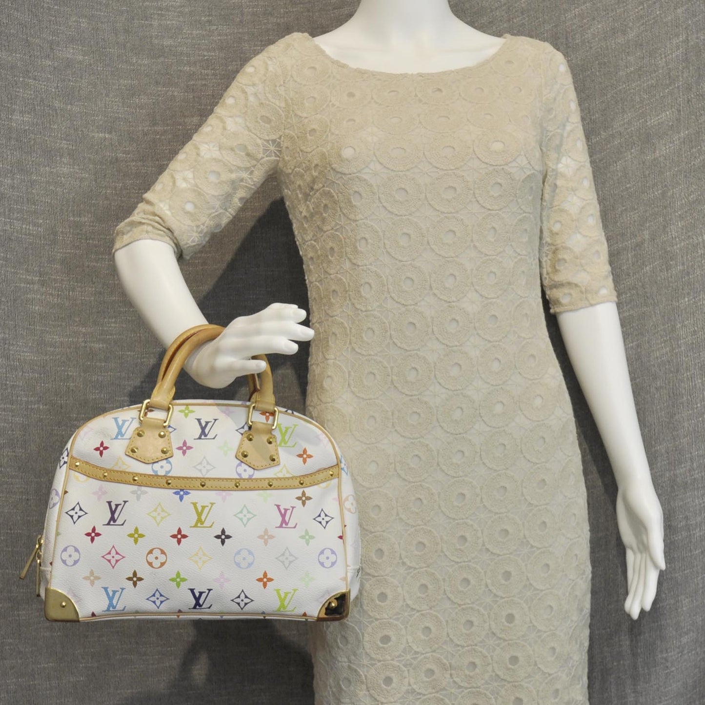Monogram Multicolor Trouville White