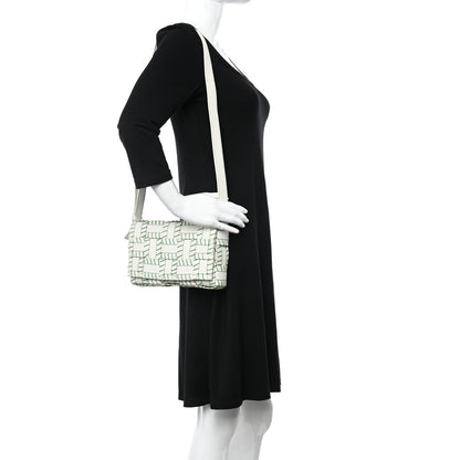Bottega Veneta Lambskin Maxi Intreccio Overlock Stitched Cassette Crossbody Bag White Parakeet 2 of 9