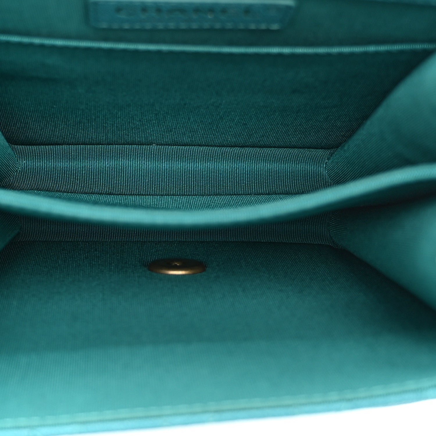 Chanel Caviar Quilted North South Boy Flap Turquoise 5 of 10