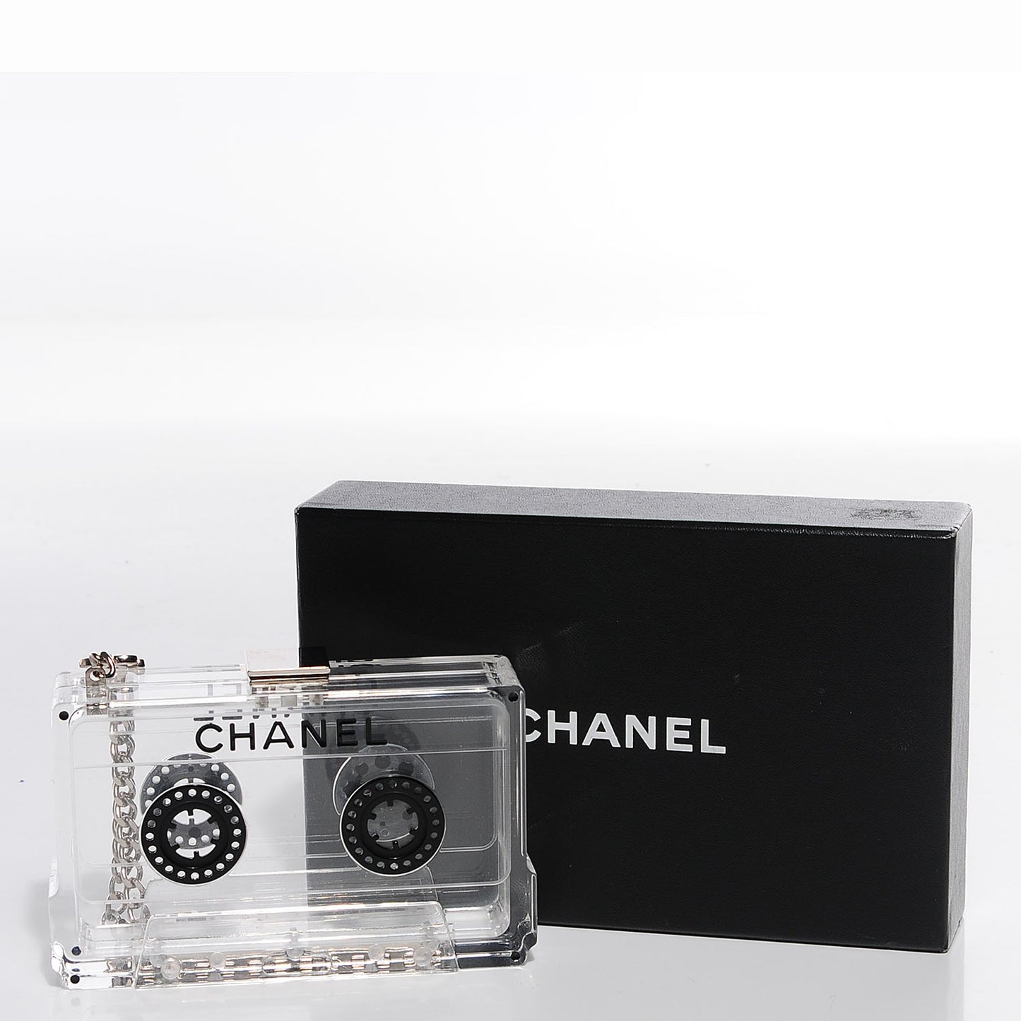 Lucite Cassette Clutch