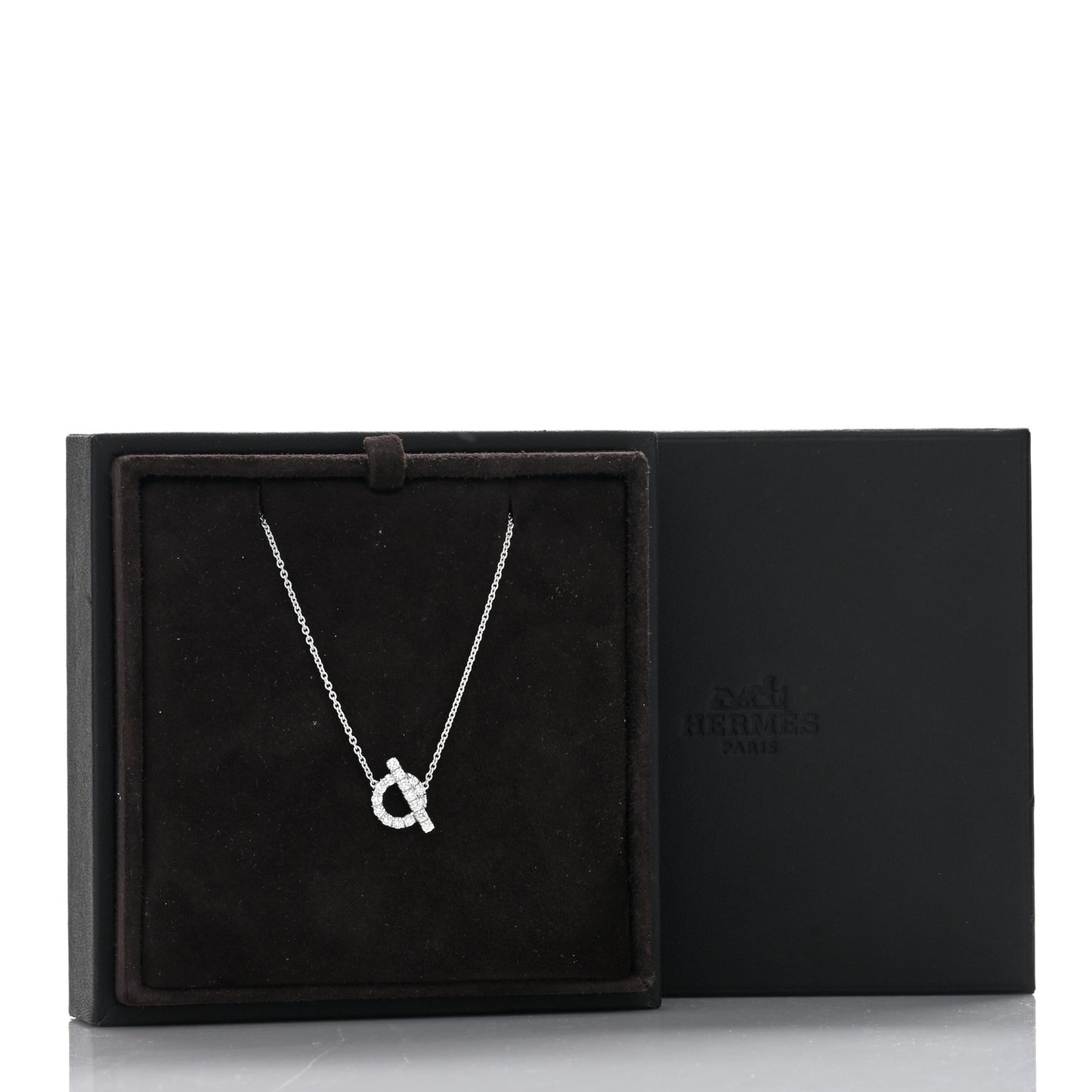 18K White Gold Diamond Finesse Pendant Necklace