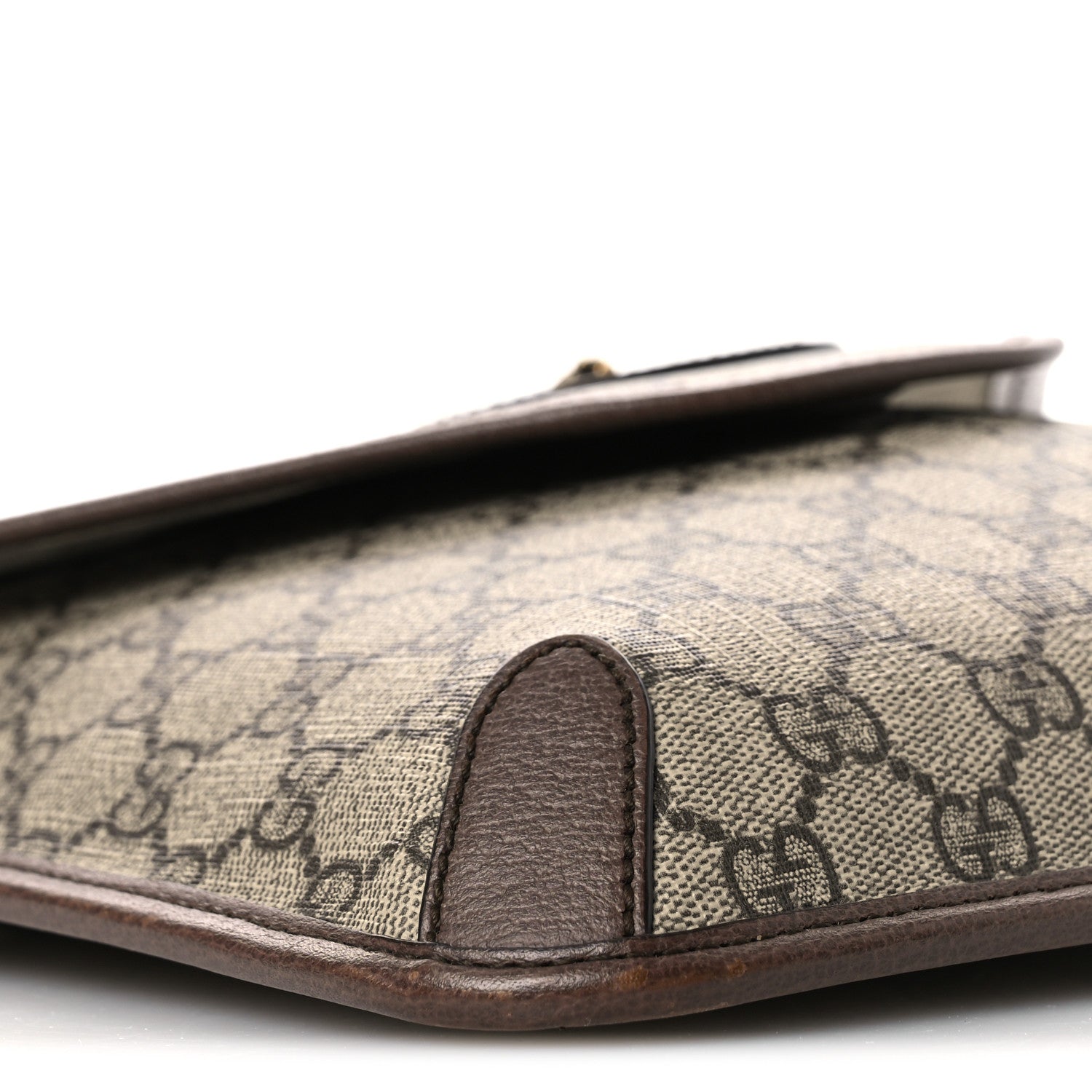 Gucci GG Supreme Monogram Web Medium Neo Vintage Flap Messenger Bag Beige New Acero 9 of 17