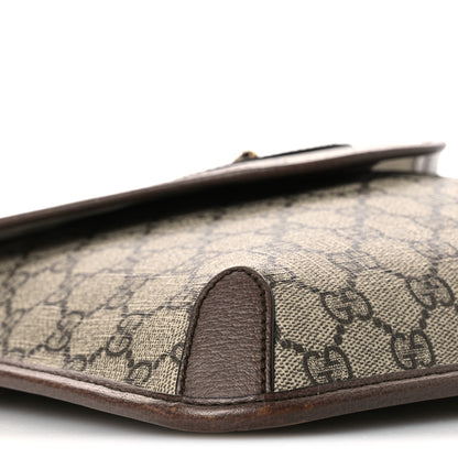 Gucci GG Supreme Monogram Web Medium Neo Vintage Flap Messenger Bag Beige New Acero 9 of 17