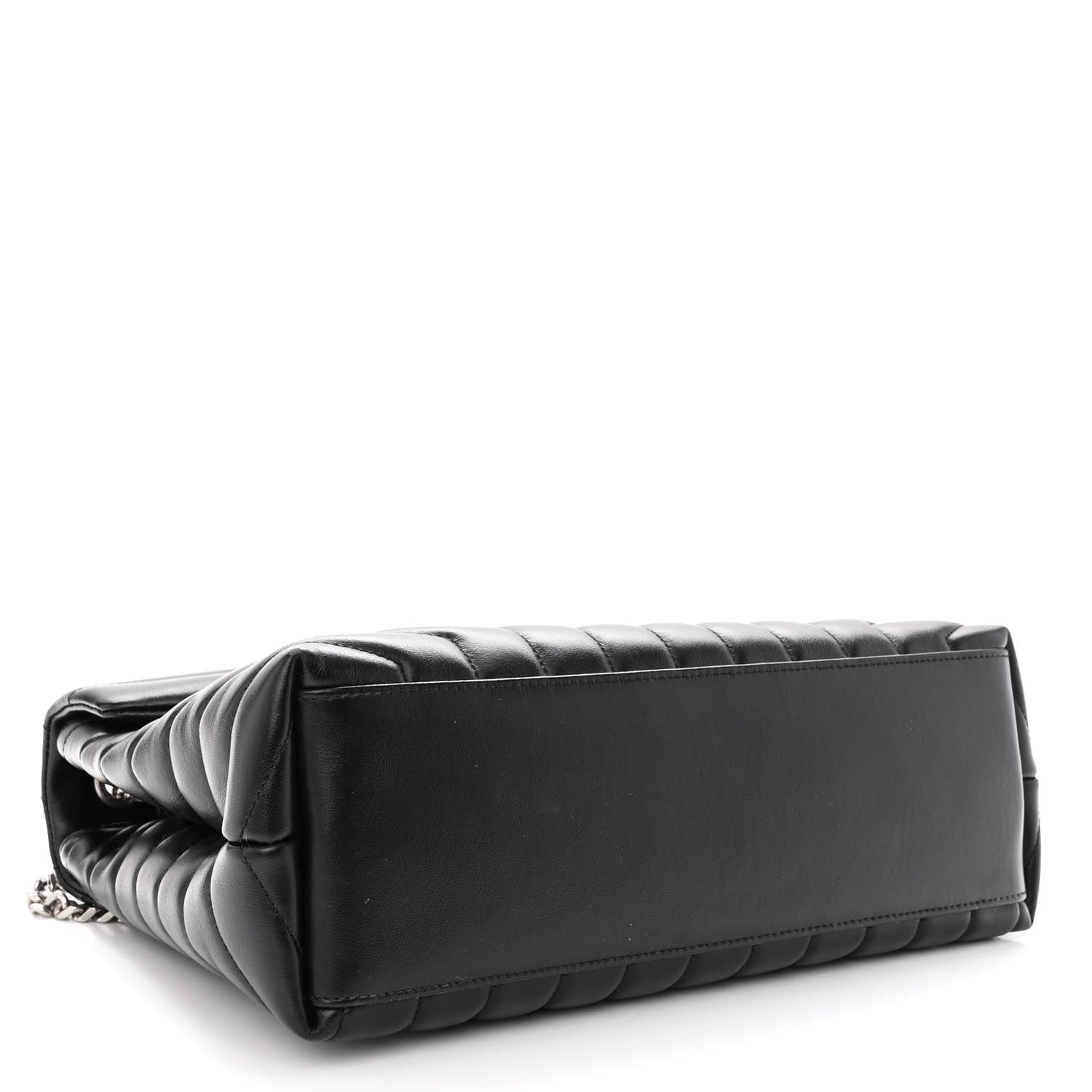 Saint Laurent Calfskin Y Quilted Monogram Medium Loulou Chain Satchel Black 3 of 8
