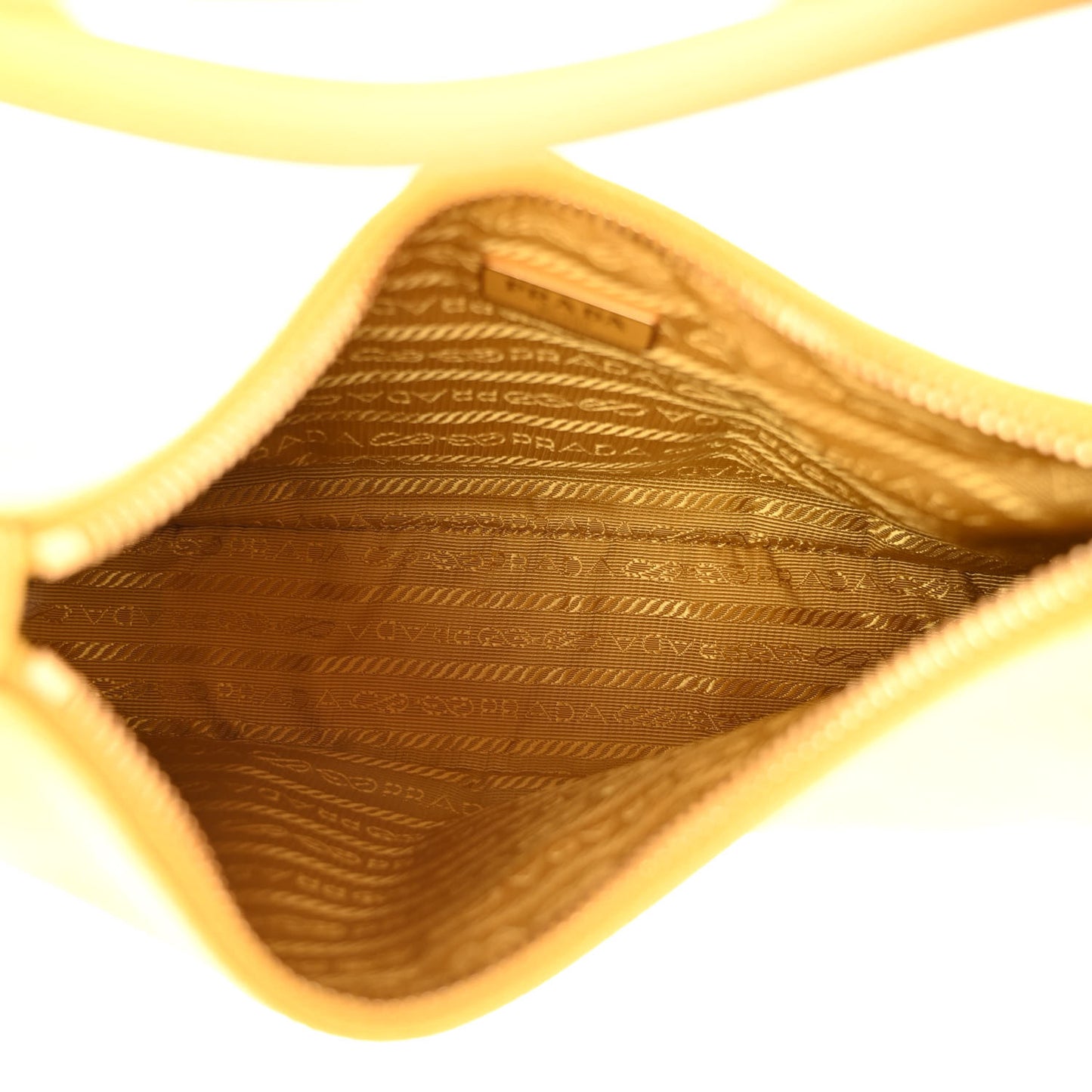 Saffiano Lux Re-Edition Mini Shoulder Bag Soleil