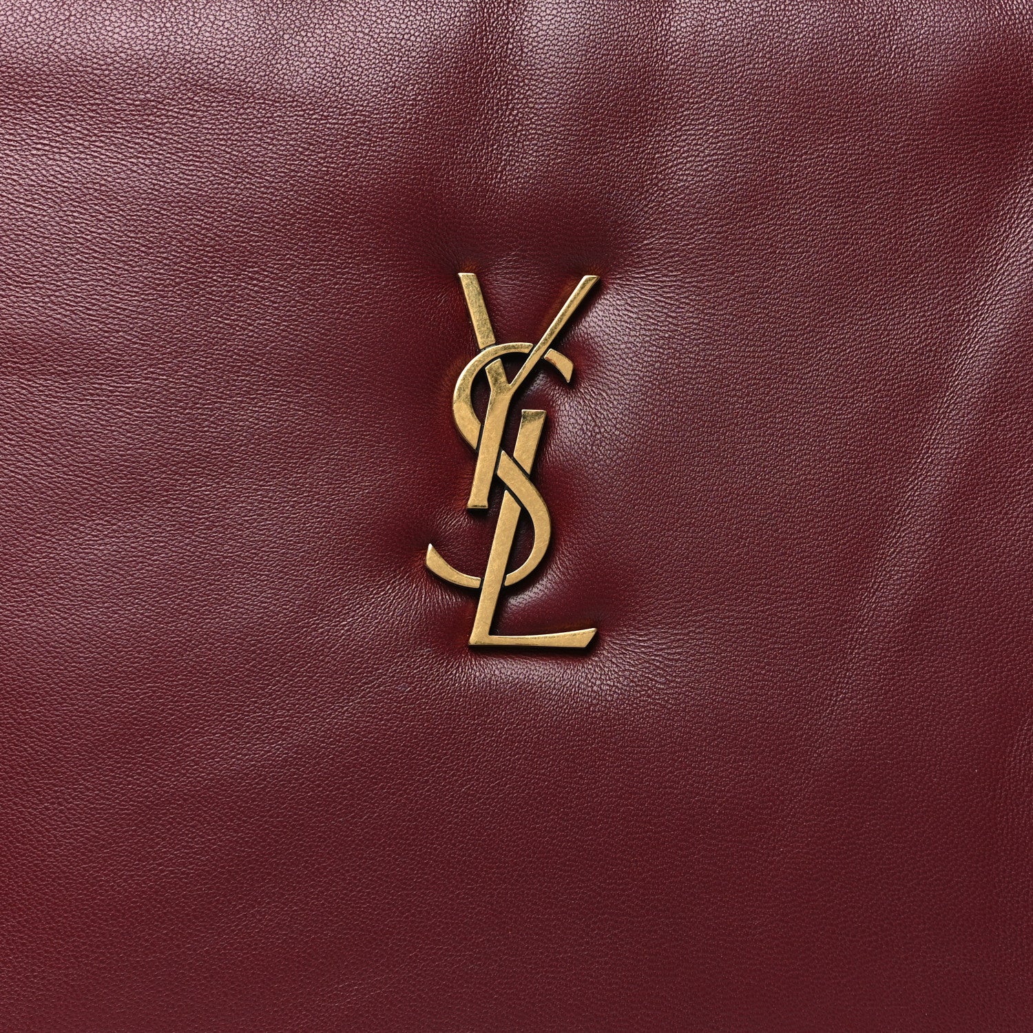 Saint Laurent Lambskin Small Calypso Pouch Rouge Merlot 8 of 10