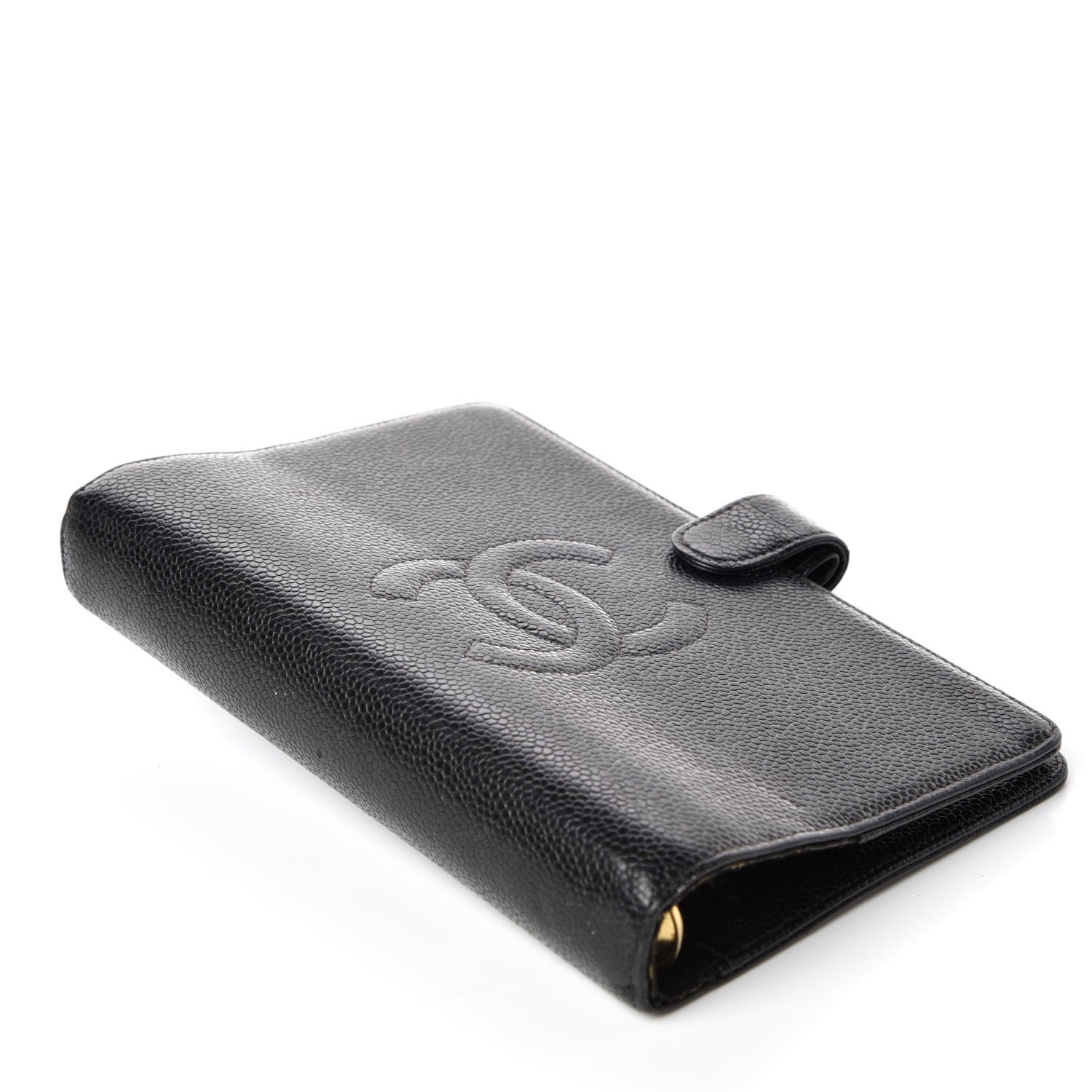Chanel Caviar CC Medium Ring Agenda Planner Black 4 of 12