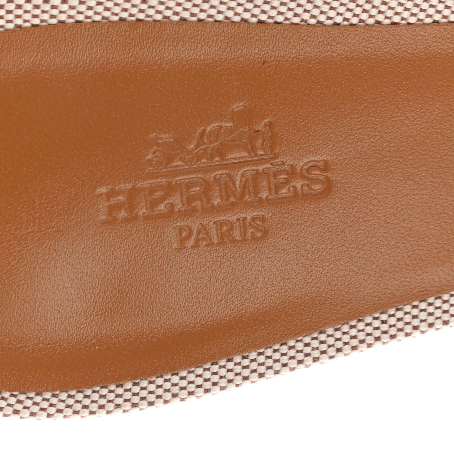 Hermes Calfskin Canvas Oasis Sandals 37 Noisette Beige Dore 7 of 9
