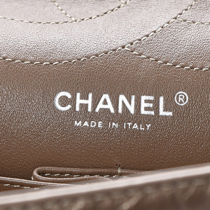 Chanel Metallic Aged Calfskin Quilted 2.55 Reissue 227 Flap Dark Gold 9 of 10