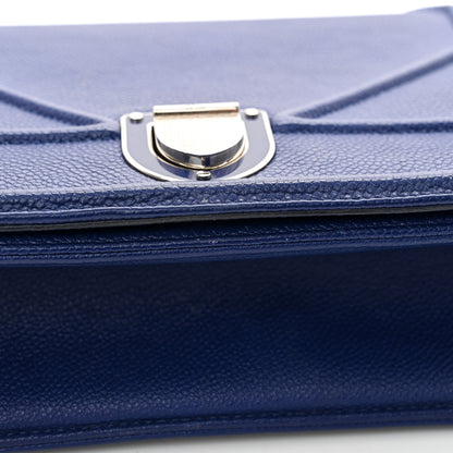 Christian Dior Grained Calfskin Medium Diorama Flap Bag Blue 17 of 17