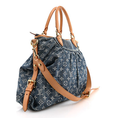 Louis Vuitton Denim Neo Cabby GM Blue 3 of 10