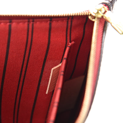 Louis Vuitton Monogram Neverfull MM GM Pochette Cherry 7 of 10