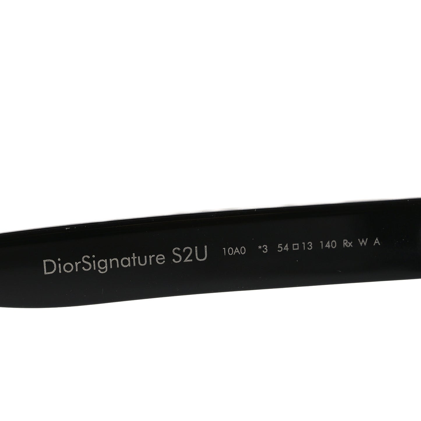 Diorsignature S2U Rectangular Sunglasses Black