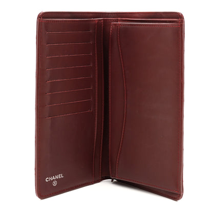 Chanel Caviar Quilted Yen Wallet Red 5 of 12