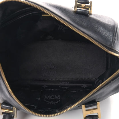 MCM Grained Calfskin Boston Bag 5 of 14