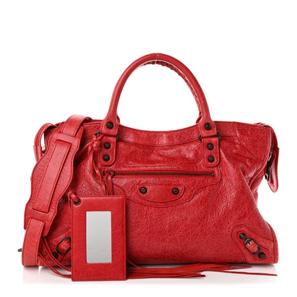 Balenciaga Agneau Classic Hardware City Rouge Coquelicot 2 of 10
