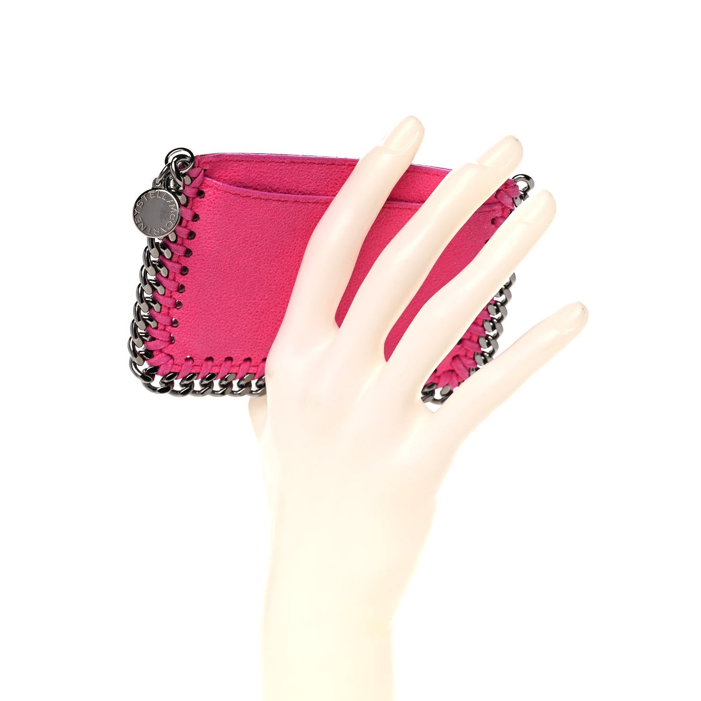 Shaggy Deer Falabella Card Holder Hot Pink