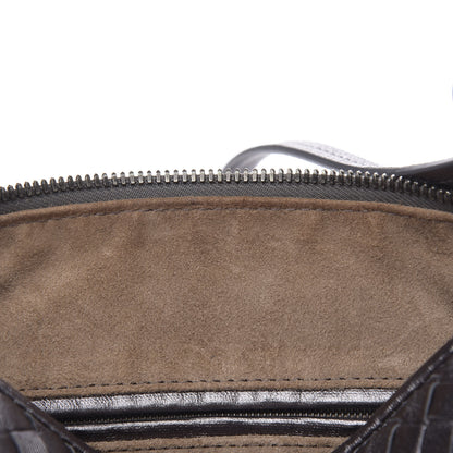 Bottega Veneta Metallic Nappa Intrecciato Nodini Crossbody Messenger Dark Grey 9 of 9