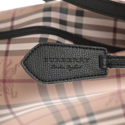 Burberry Haymarket Check Colours Small Lorne Bucket Crossbody Black 6 of 11