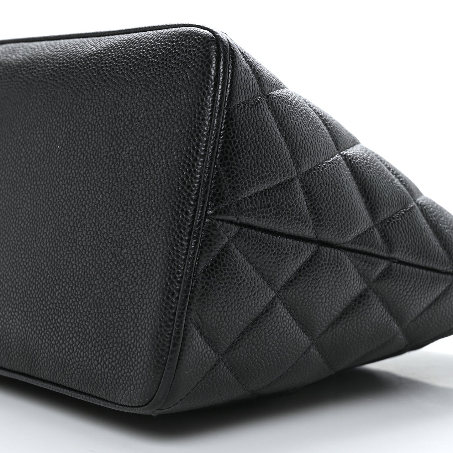 Caviar Quilted Medallion Tote Black