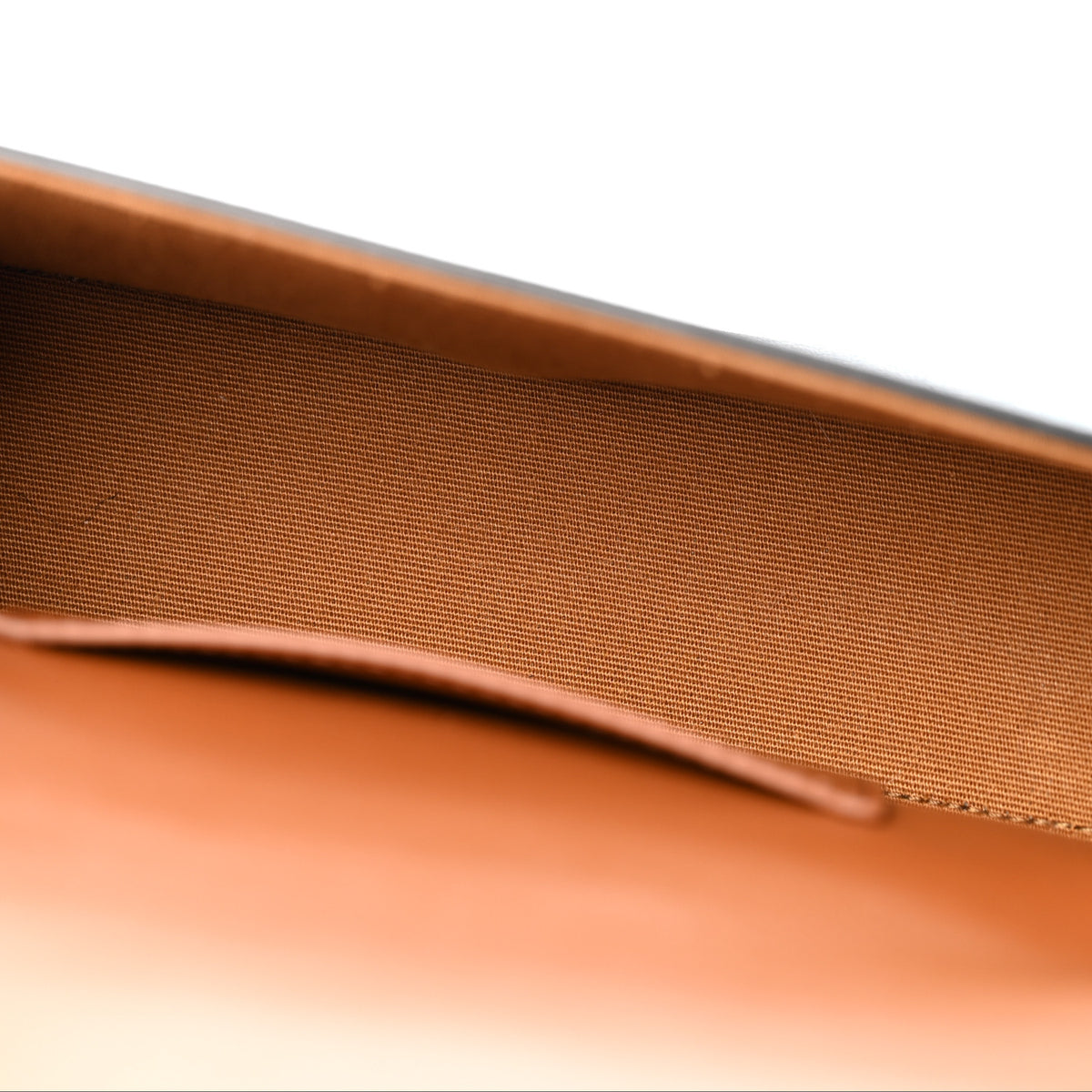 Celine Triomphe Canvas Calfskin Tabou Clutch on Strap Tan 5 of 10