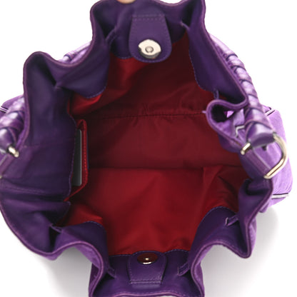 Christian Dior Nylon Monogram Lovely Hobo Purple 5 of 10