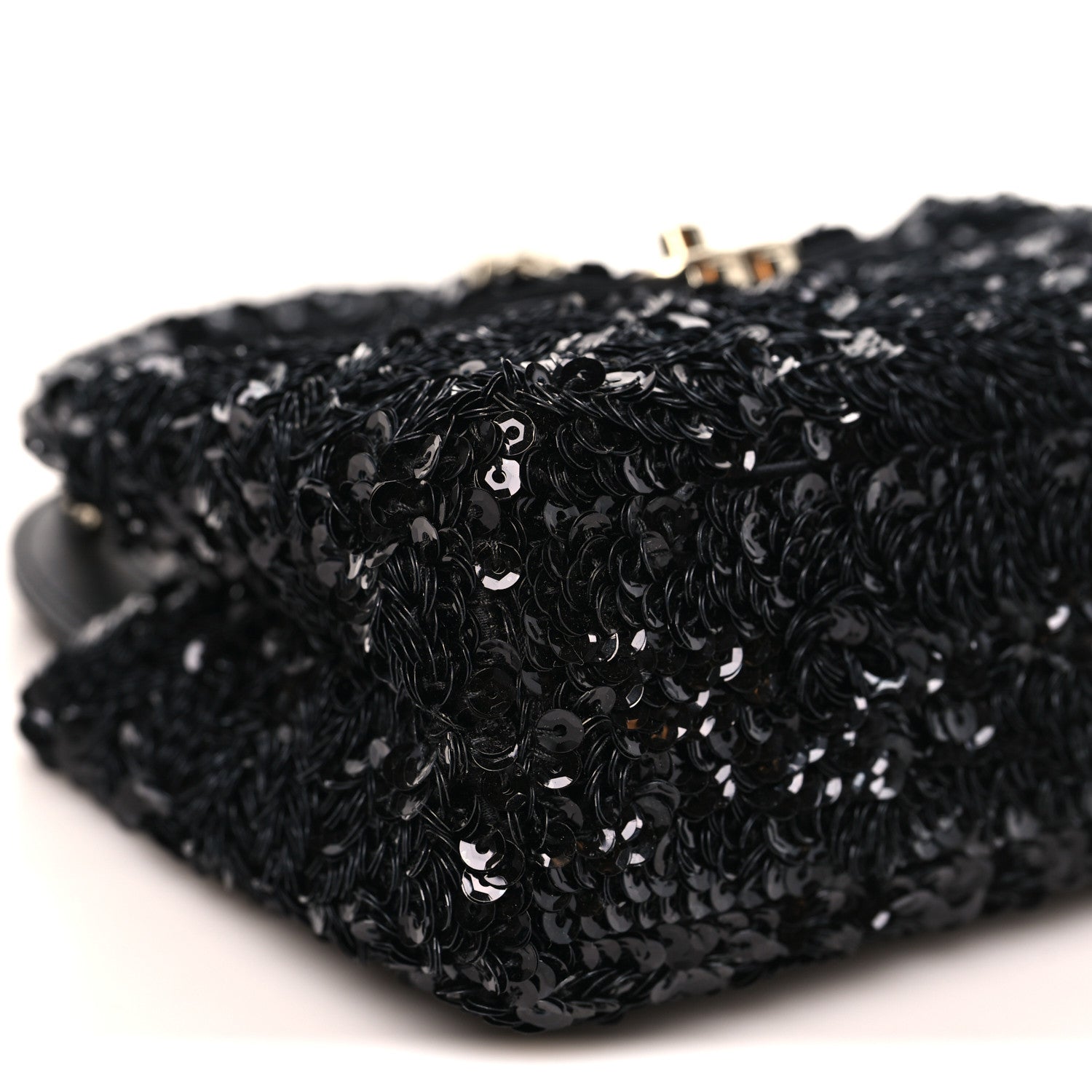 Chanel Sequin Nano Kelly Shopper Black 9 of 10
