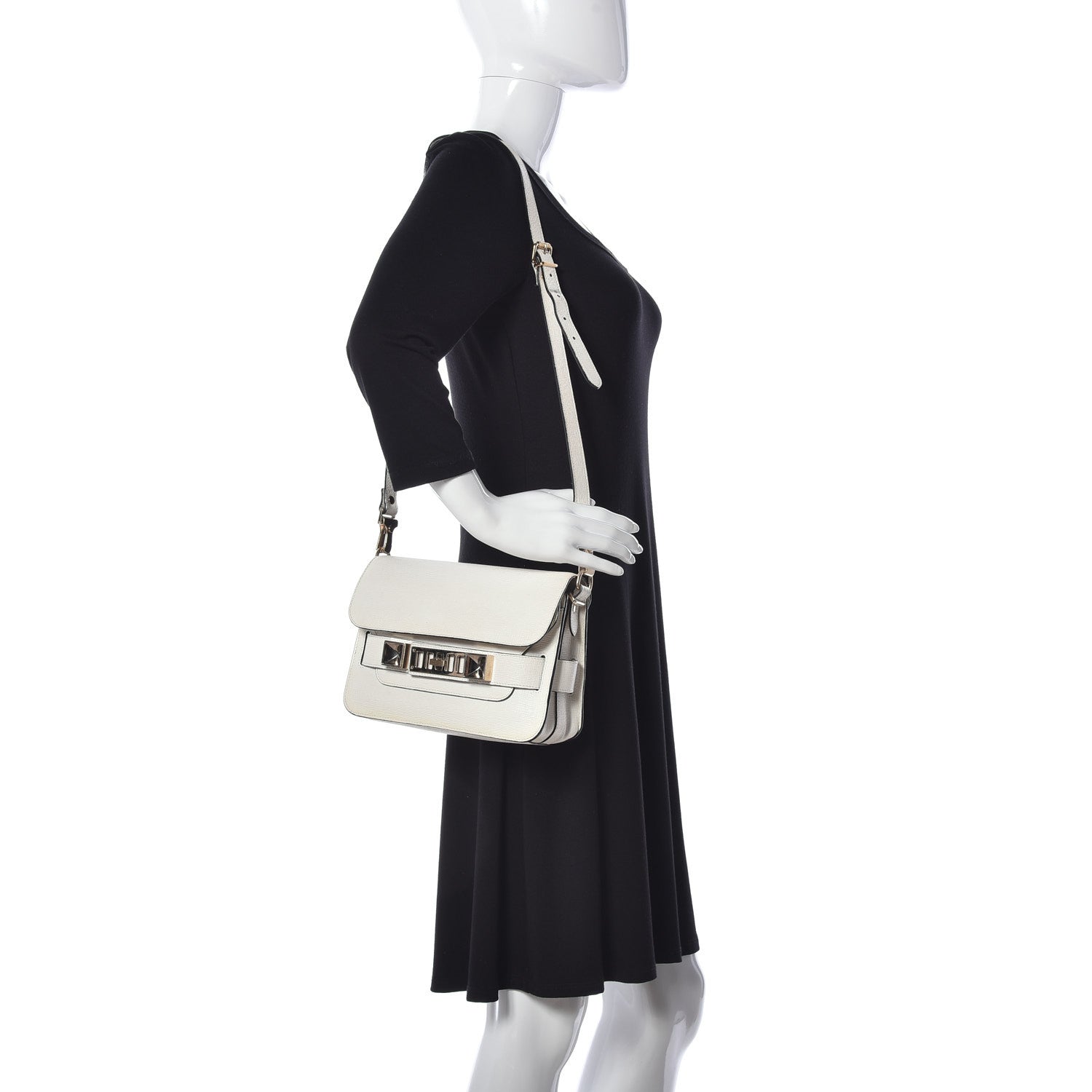 Proenza Schouler New Linosa Mini PS11 Classic Shoulder Bag White 2 of 10