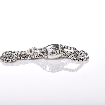 David Yurman Sterling Silver Diamond Valentine Hearts Bracelet 3 of 5