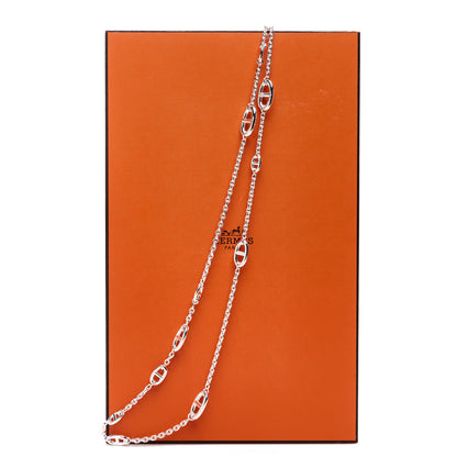 Hermes Sterling Silver Farandole Necklace 160 8 of 8