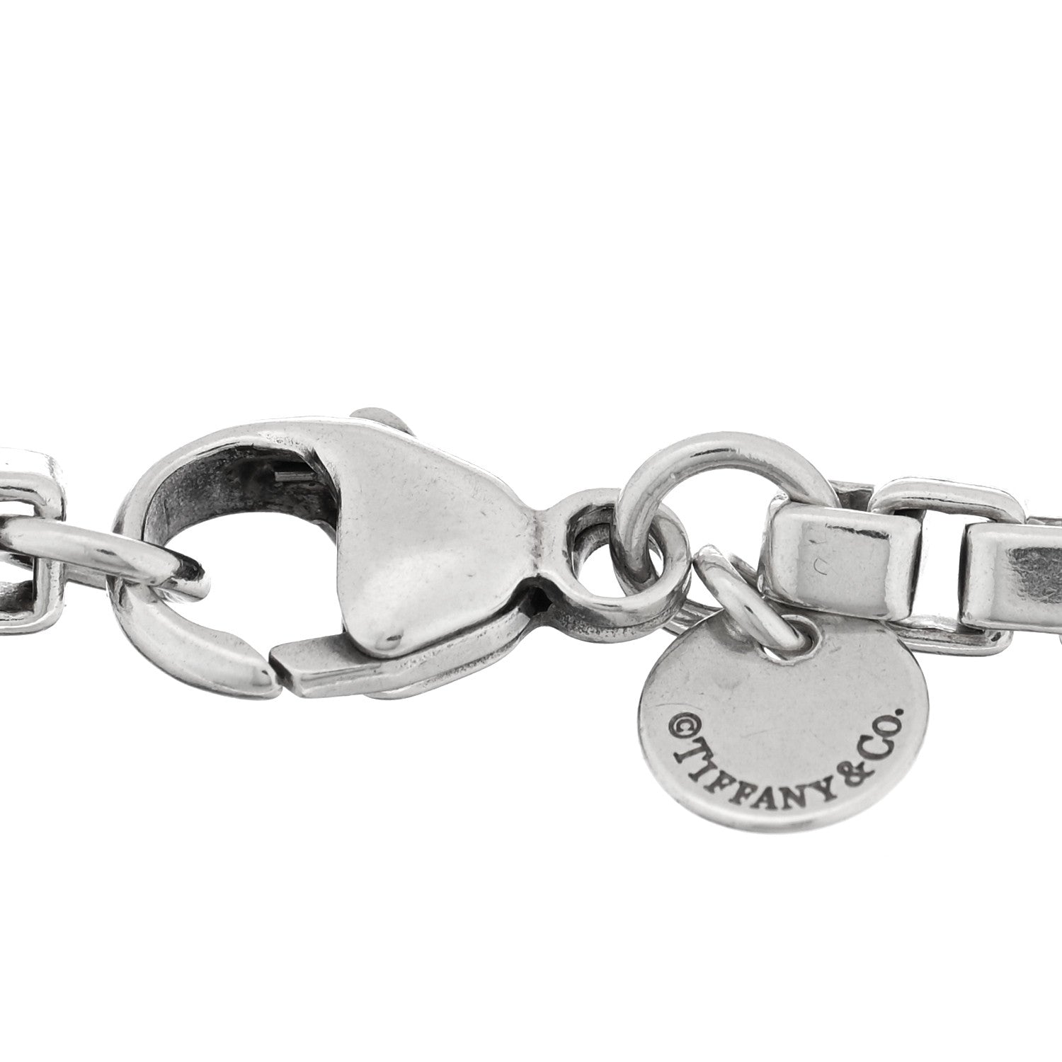 【Tiffany⭐︎】① Tiffany Sterling Silver 4mm Venetian Link Bracelet 1793115